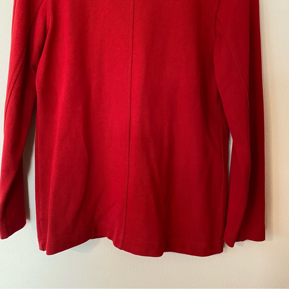 Lauren Ralph Lauren Notch Lapel Collar Long Sleeve Button Front Cardigan - Picture 9 of 12
